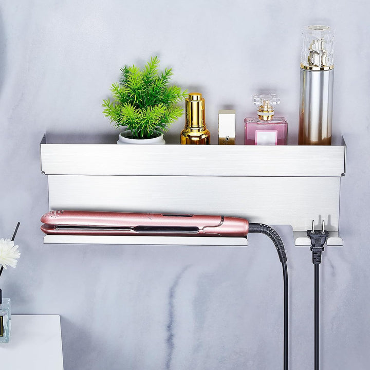 Föhnhalter Wand Ohne Bohren, Föhn und Glätteisen Halterung Für Styler Lockenstab Zubehör, Fönhalteru