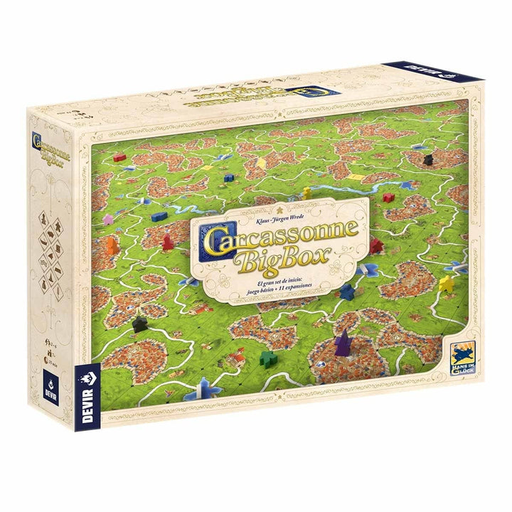 Devir BGCARPLUS3 Carcasonne Plus Basic Kit + 11 Erweiterungen Empfohlenes Alter ab 7 Jahren | Spanis