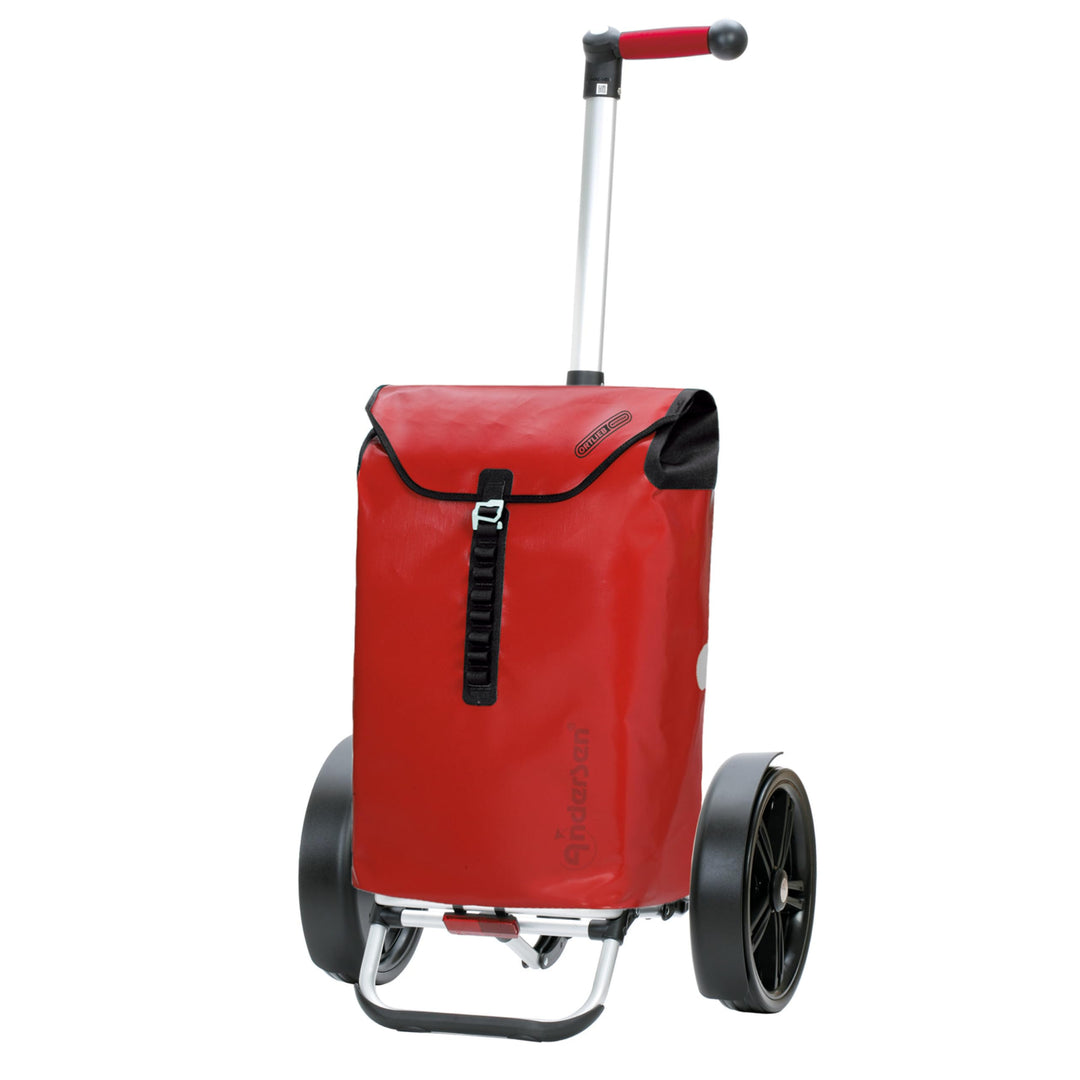 ANDERSEN Einkaufstrolley - Tura Shopper Ortlieb rot 49 L Handwagen, wasserdicht, wetterfest, Alumini