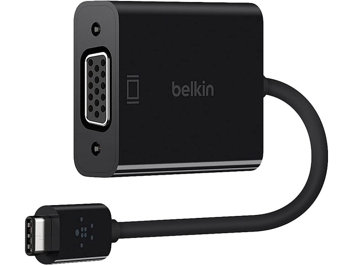 Belkin Adapter USB-C auf VGA (14cm, geeignet für Apple MacBook, Chromebook Pixel, VGA-Monitore) schw