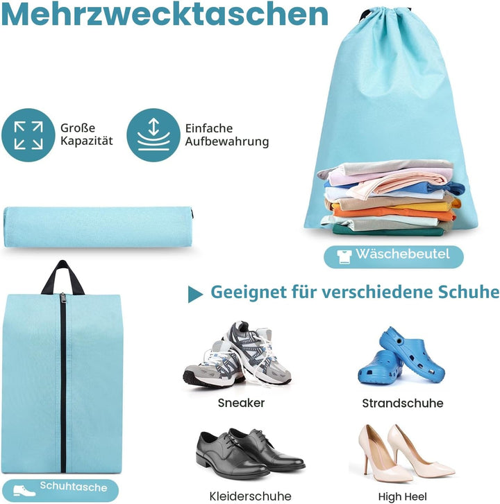 Prezon Kompressions-Packwürfel, Verbessertes Netzfenster, Sichtbar und Tragbar, Erweiterbare Reisege