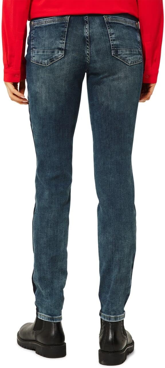 Cecil Damen Jeanshose Slim 34 Mid Blue Wash, 34 Mid Blue Wash