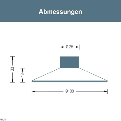 PHOS Design, TSB100-18, Edelstahl-Türstopper Volcano, Türkeil für schwere Türen ohne Bohren, Ø100 mm