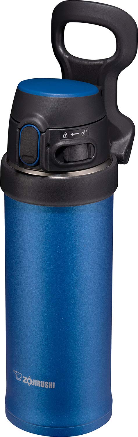 Zojirushi SM-QHE48AK Flip-and-Go Edelstahlbecher, 473 ml, Kobaltblau, 473 ml Kobaltblau