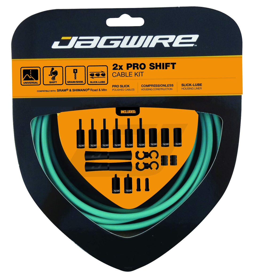 Jagwire Schaltzugset Road and Mountain Pro Celeste Bianchi, Celeste Bianchi