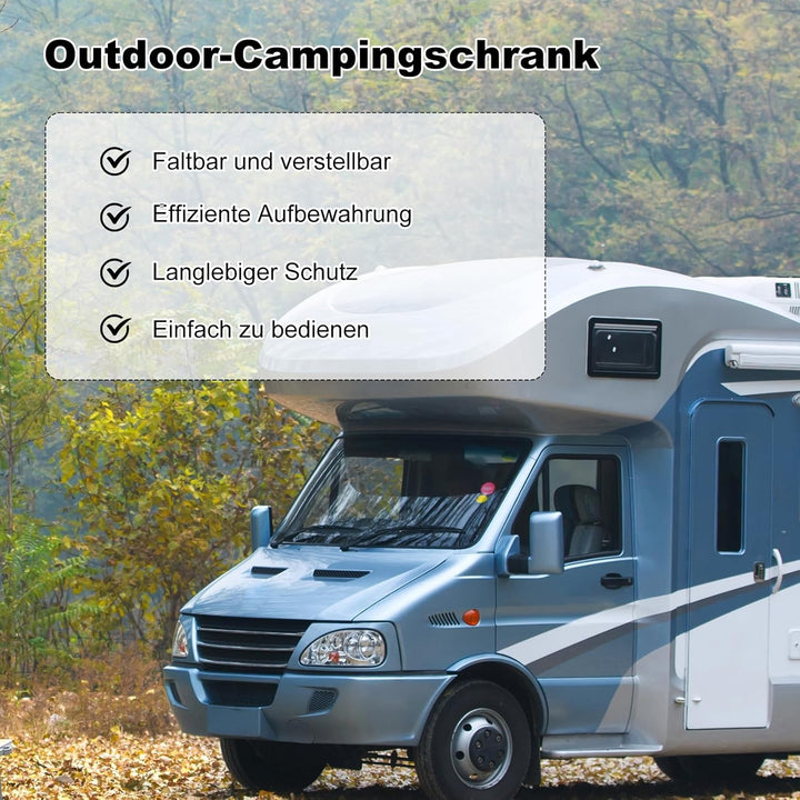 CISSIYOG Campingküche,Camper Hängeschrank,36" RV Oberkopf Weichseitig Aufbewahrungsschrank,Outdoor C