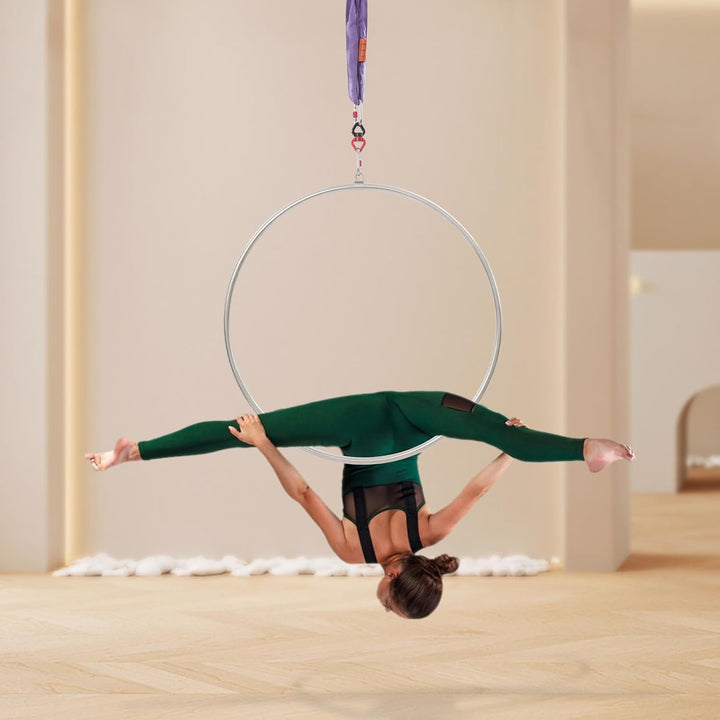 Aerial Hoop Set Einfachpunkt Luftring 95 cm Durchmesser | Einpunkt Hooping Luftakrobatik Ausrüstung,