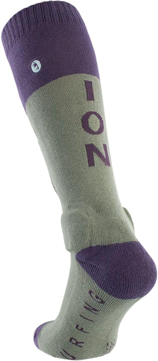 Ion BD-Sock Fahrrad Schienbein Protektorensocken sea Grass grün/lila 2024 Grün 39-42, Grün 39-42