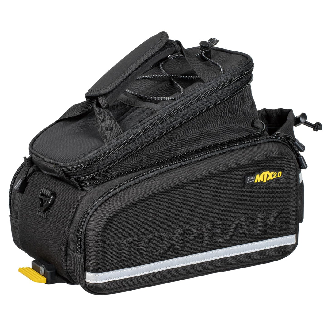 Topeak MTX TrunkBag DX (MTX 2.0) mit TrunkLock – 12,3 L Gepäckträgertasche mit QuickTrack-System, er