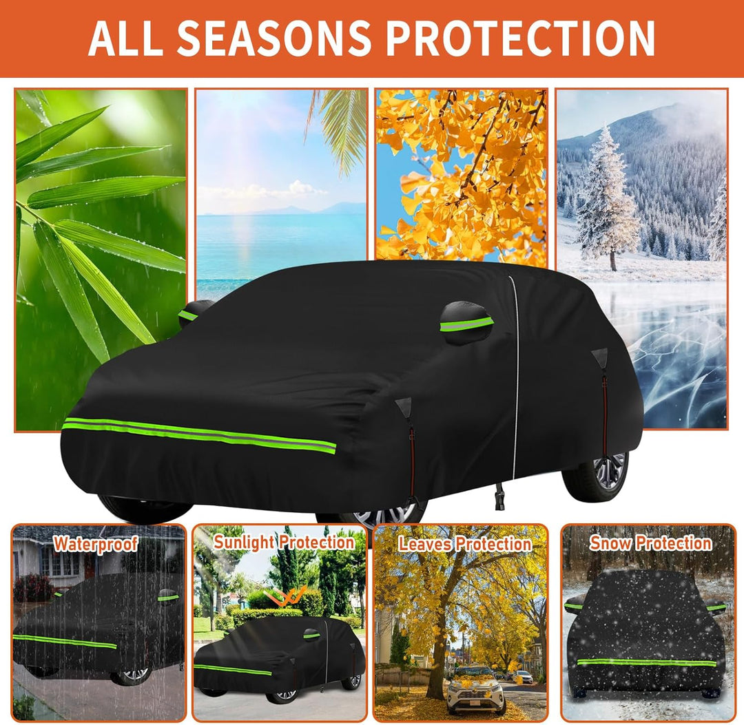 wasserdichte Autoabdeckung Kompatibel mit VW T-ROC Cabriole 2019-2025, 6 Schichten Outdoor Full Car
