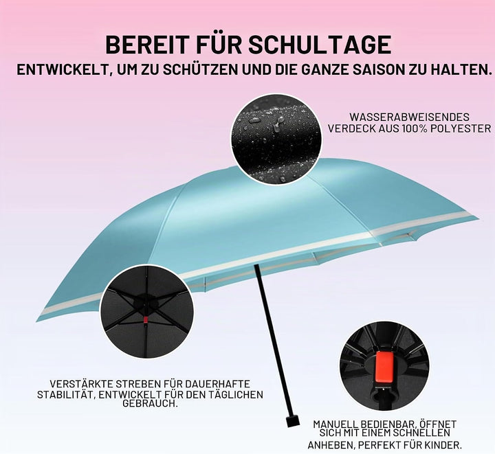 Knirps Rookie manual Kinder Regenschirm capri, 90 cm, Capri