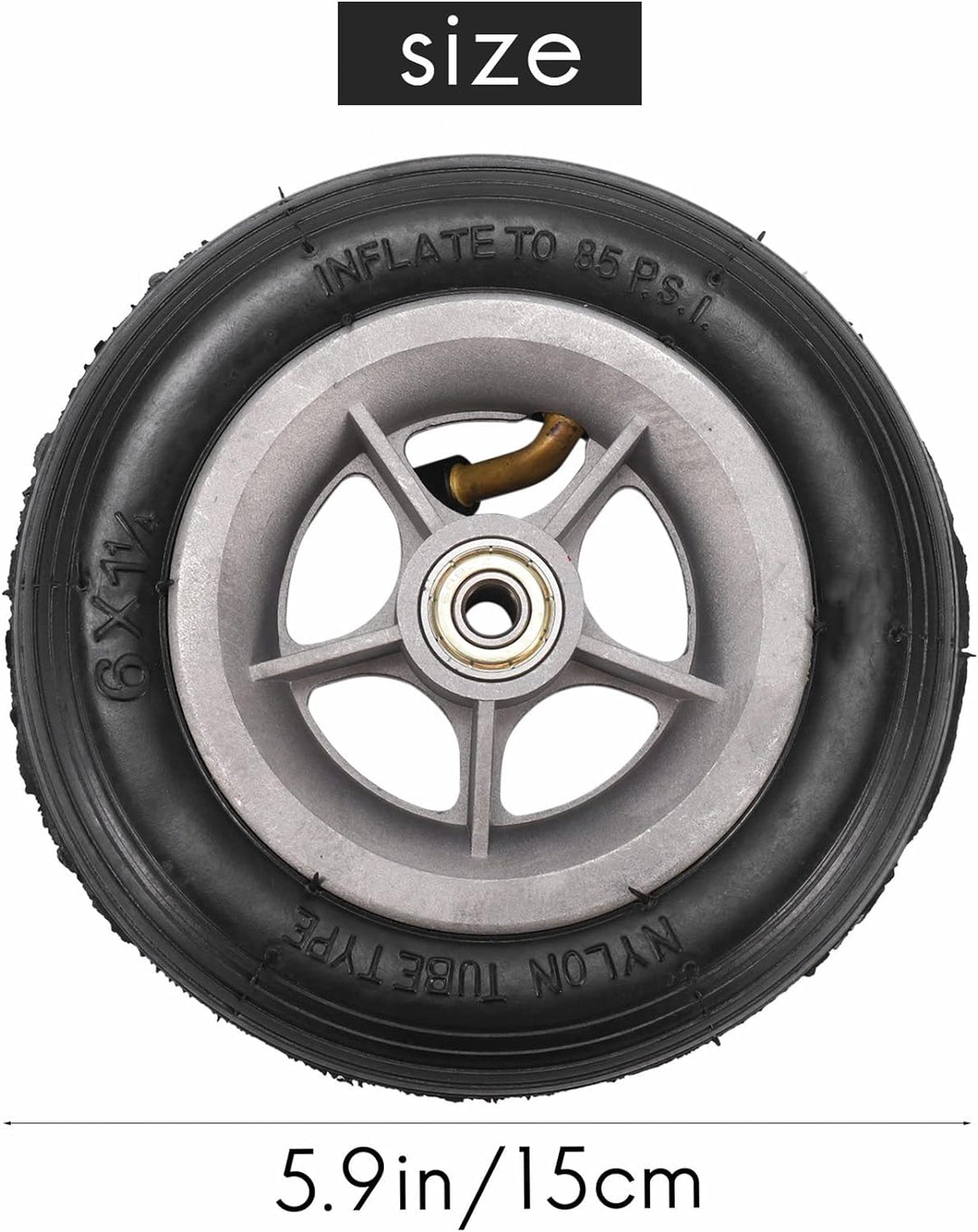 Dropfree 6X1 1/4 Reifen 150MM Scooter Inflations Rad Schlauch Reifen für Elektro Roller