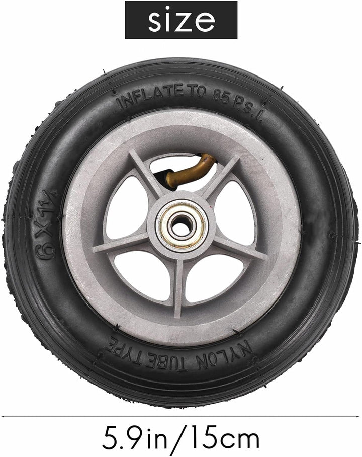 Dropfree 6X1 1/4 Reifen 150MM Scooter Inflations Rad Schlauch Reifen für Elektro Roller