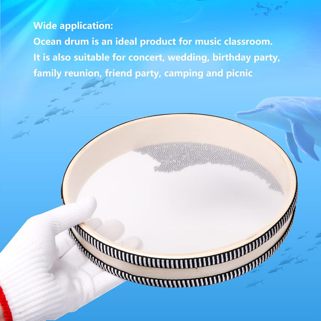 Yibuy Wave Bead Ocean Drum Musikinstrument Percussion 25,4 cm