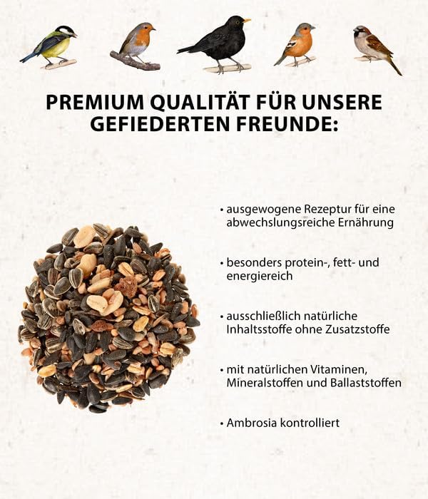 Dehner Natura Wildvogelfutter, Streufutter, 20 kg