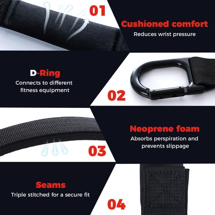 Trizepsseil Kabelbefestigung, Trizeps Griff, Trizeps-Pull-Down-Seil für Push-Downs, Crunches, Facepu