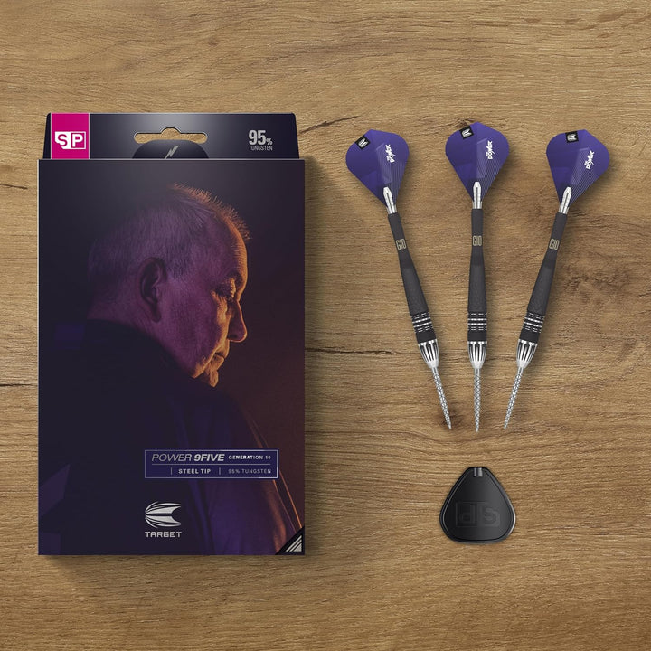 Target Darts Phil Taylor Power 9-Five Gen 10 95% Wolfram Swiss Point Stahlspitze Dart Satz 26 g, 26