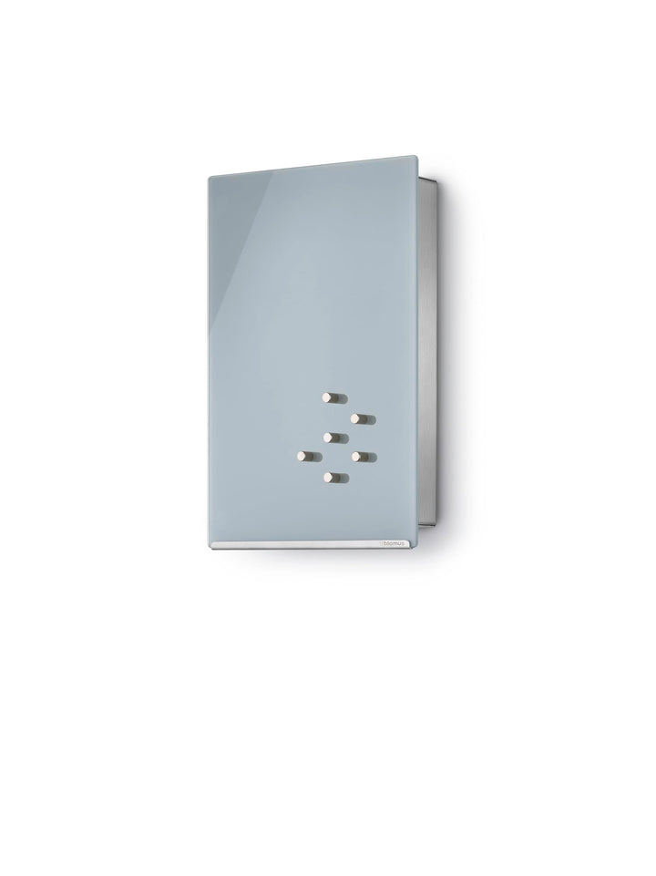 blomus -VELIO- Schlüsselkasten / Glasmagnettafel in trendigem Grau, hochwertige Verarbeitung, 7 Schl