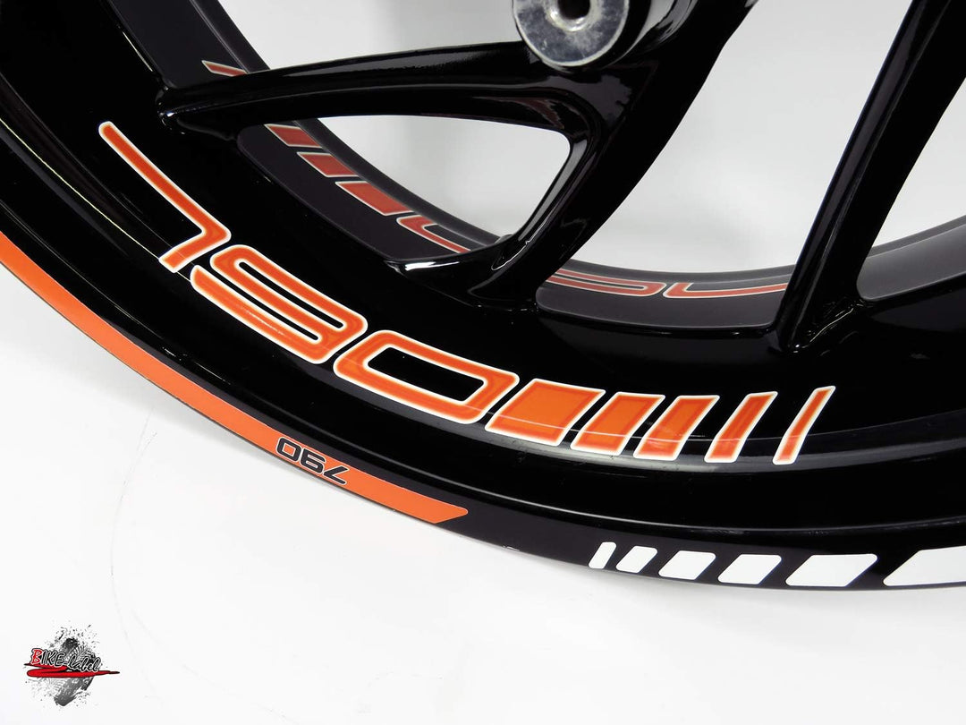 BIKE-label Felgenbett Felgenrand Aufkleber kompatibel mit KTM 790 Duke 710039b