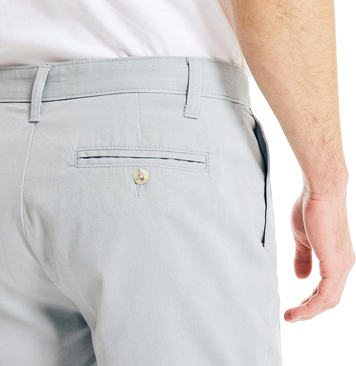 Nautica Herren Classic Fit Flat Front Stretch Chino Deck Lssige Shorts 32 True Quarry, 32 True Quarr