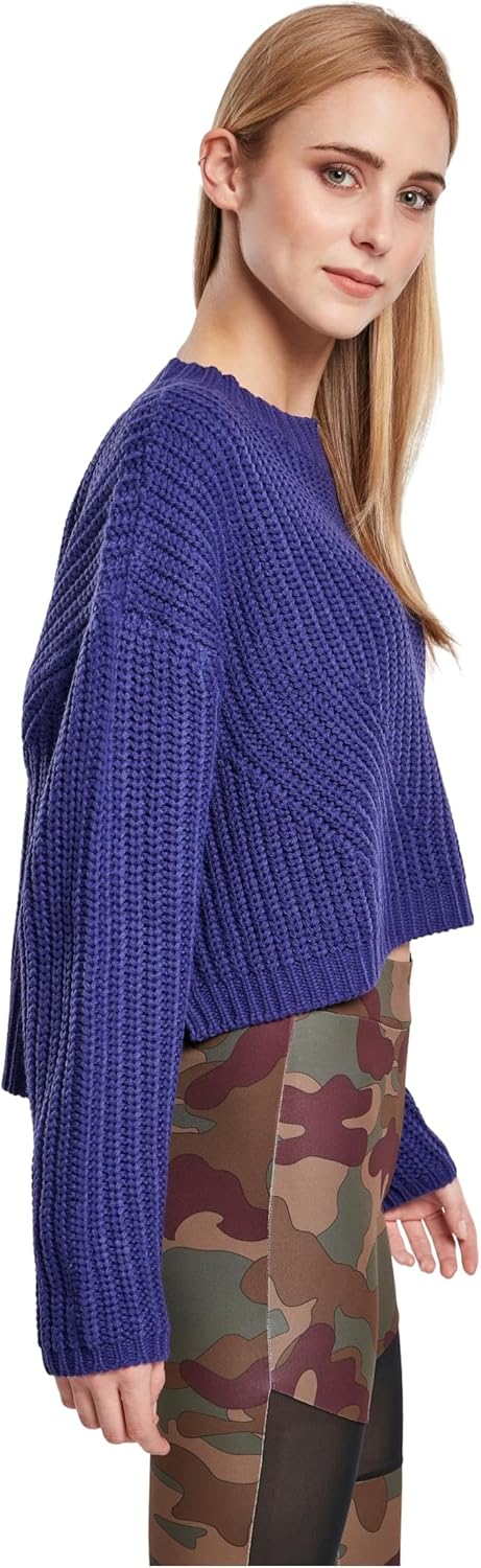 Urban Classics Damen Sweatshirt Ladies Wide Oversize Sweater Pullover für Frauen, in über 10 Farben