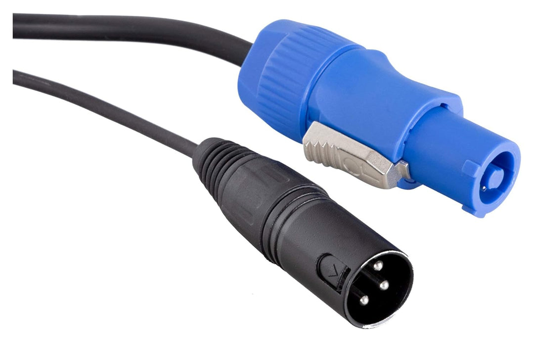 Pronomic Stage PPX-10 Hybridkabel Powerplug/XLR - Kombi-Kabel für Stromversorgung und Audiosignal zu