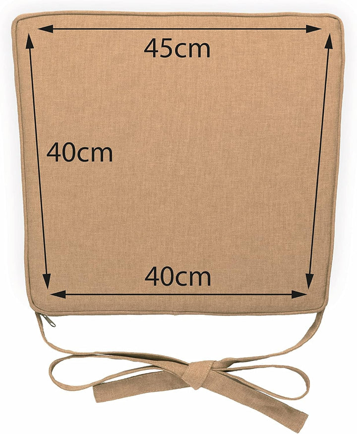 sunnypillow 4er Set Stuhlkissen 40 x 45 x 5cm | Polsterauflage Auflage für Stühle/Rattanstühle | Stu