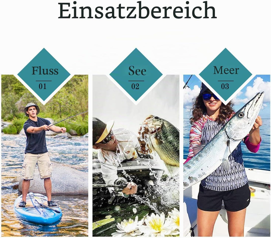 TRUSCEND Angelköder für Süss- und Salzwasser, Lebendiger Schwimmköder für Bass Forelle Crappie, Lang
