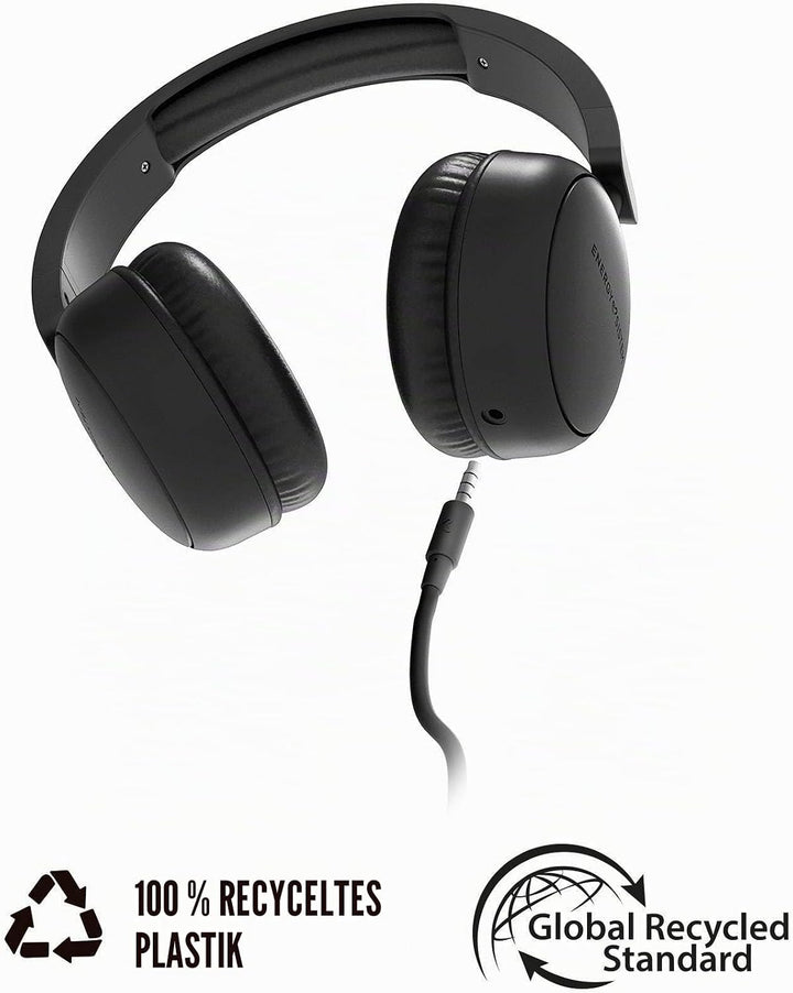 Energy Sistem Soundspire - Kopfhörer (100% recycelter Kunststoff, abnehmbares Kabel, Mikrofon, Sprac