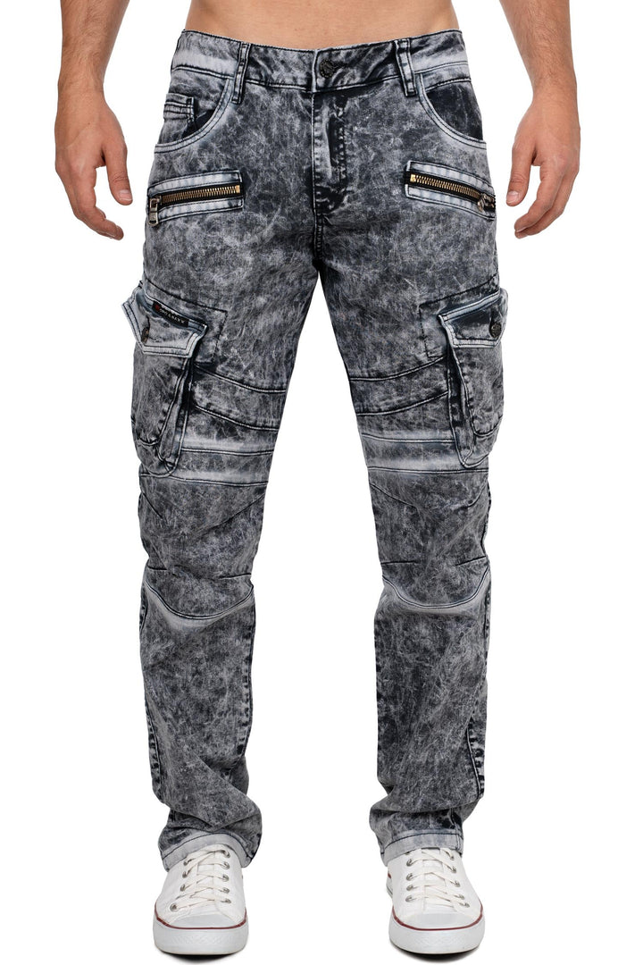 Cipo & Baxx Herren Jeans – Stylische Denim-Mode mit einzigartigem Design, Slim-Fit & Regular-Fit, Bi