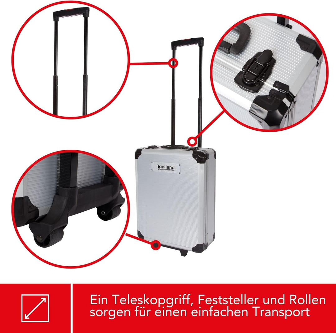 Toolland HSET260 ALU-Werkzeugkoffer 260-teilig