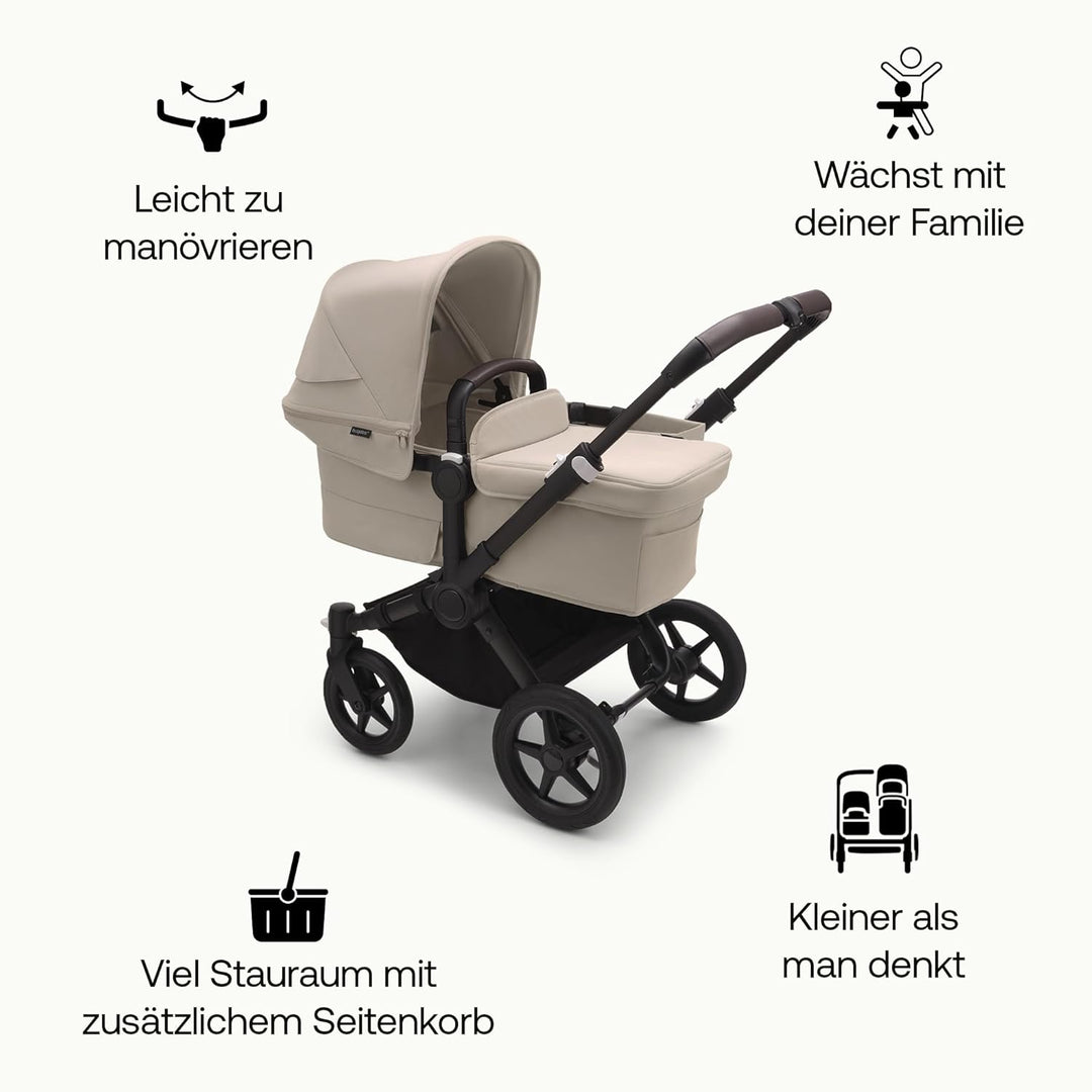 Bugaboo Donkey 5 Mono Kinderwagen, umbaubar zum Doppel- oder Zwillingskinderwagen, verbessertes Desi