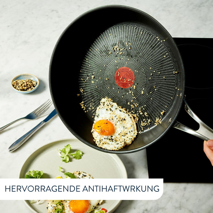 Tefal E30688 Jamie Oliver Cook`s Classic Wokpfanne 30 cm | Antihaftversiegelung | sicher | Thermo-Si
