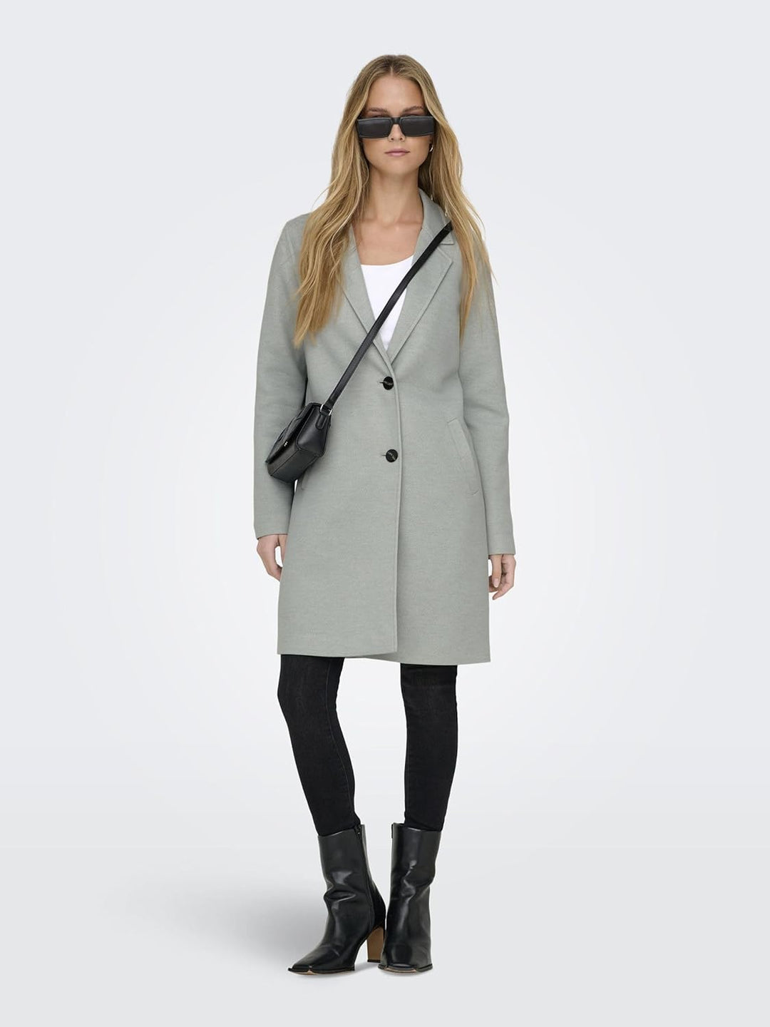 ONLY Damen Onlcarrie Mel Coat Cc OTW Mantel S Lichen, S Lichen
