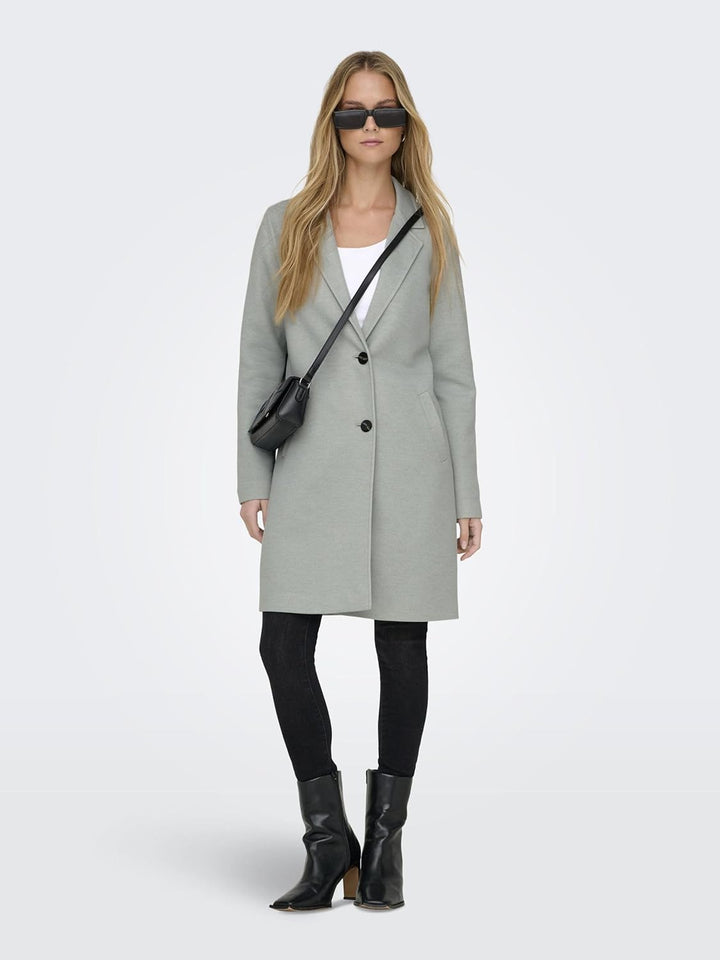 ONLY Damen Onlcarrie Mel Coat Cc OTW Mantel S Lichen, S Lichen