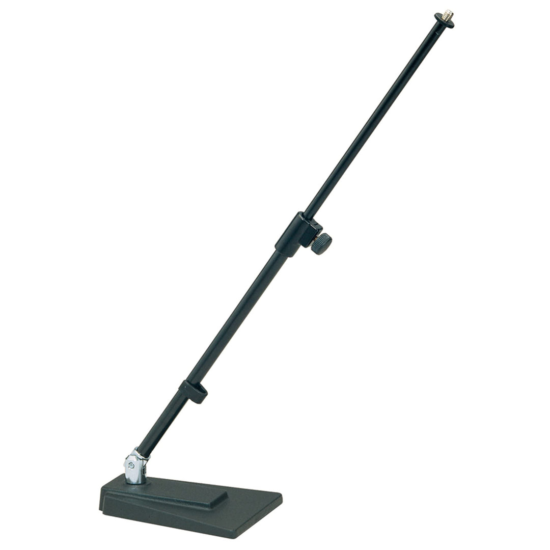 K&M 234 Tisch-Boden-Stativ Schwarz - 40 - 64 cm Höhe, ausziehbar - 3/8“ Gewindeanschluss - Trittscha