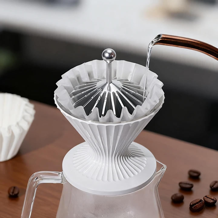Codale Coffee Filterpapierpresse Kaffeefilterhalter aus Metall für Filtersieb und V60-Filterpapier z