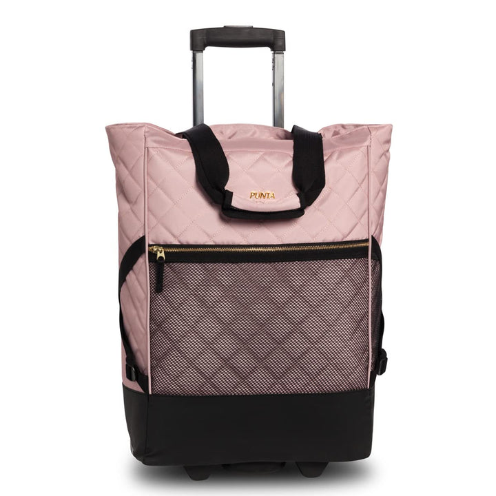 Punta Wheel Classy Einkaufstrolley Einkaufsroller Einkaufswagen Shooping Trolley 10422, Farbe:Rosa,