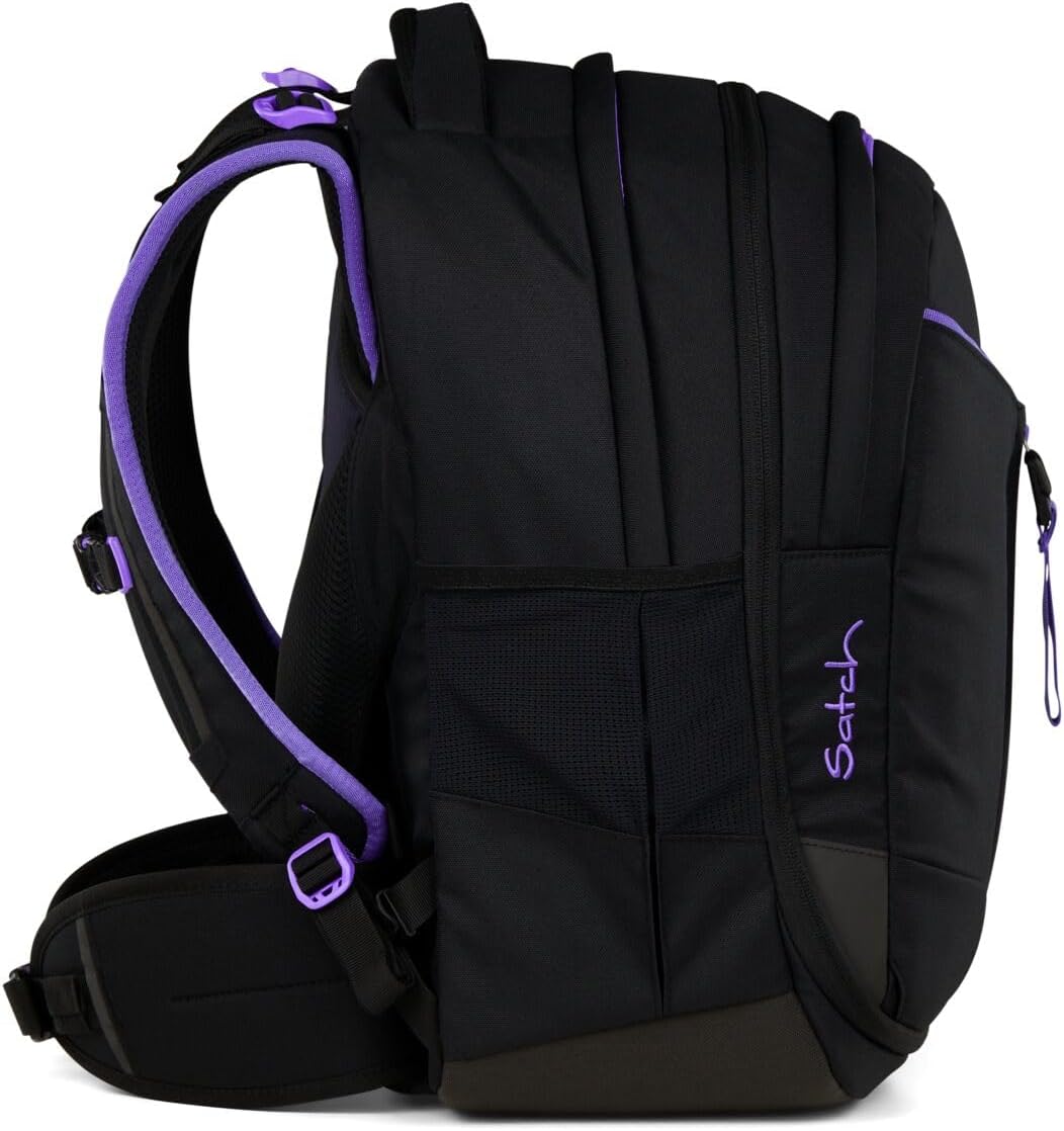 Satch Match Schulrucksack Set 3tlg. inkl. Schlamperbox und Sporttasche Purple Phantom, Purple Phanto