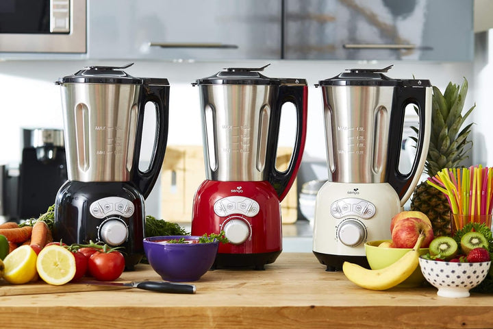 Senya SYCP-HB008C Heiz-Standmixer Edelstahl Cook & Ice V3, Mixer sahnehaltige/fein pürierte Suppe, D