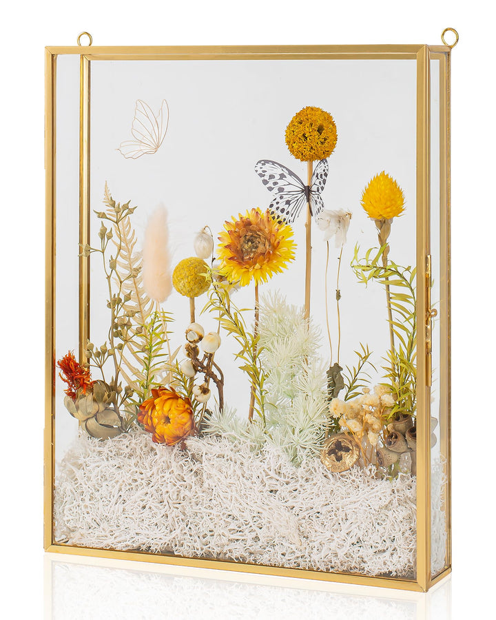 Schattenbox-Rahmen 8x10, Tiefe Glas-Schattenbox-Vitrine, 3D-Schattenboxen, Bilderrahmen für selbstge
