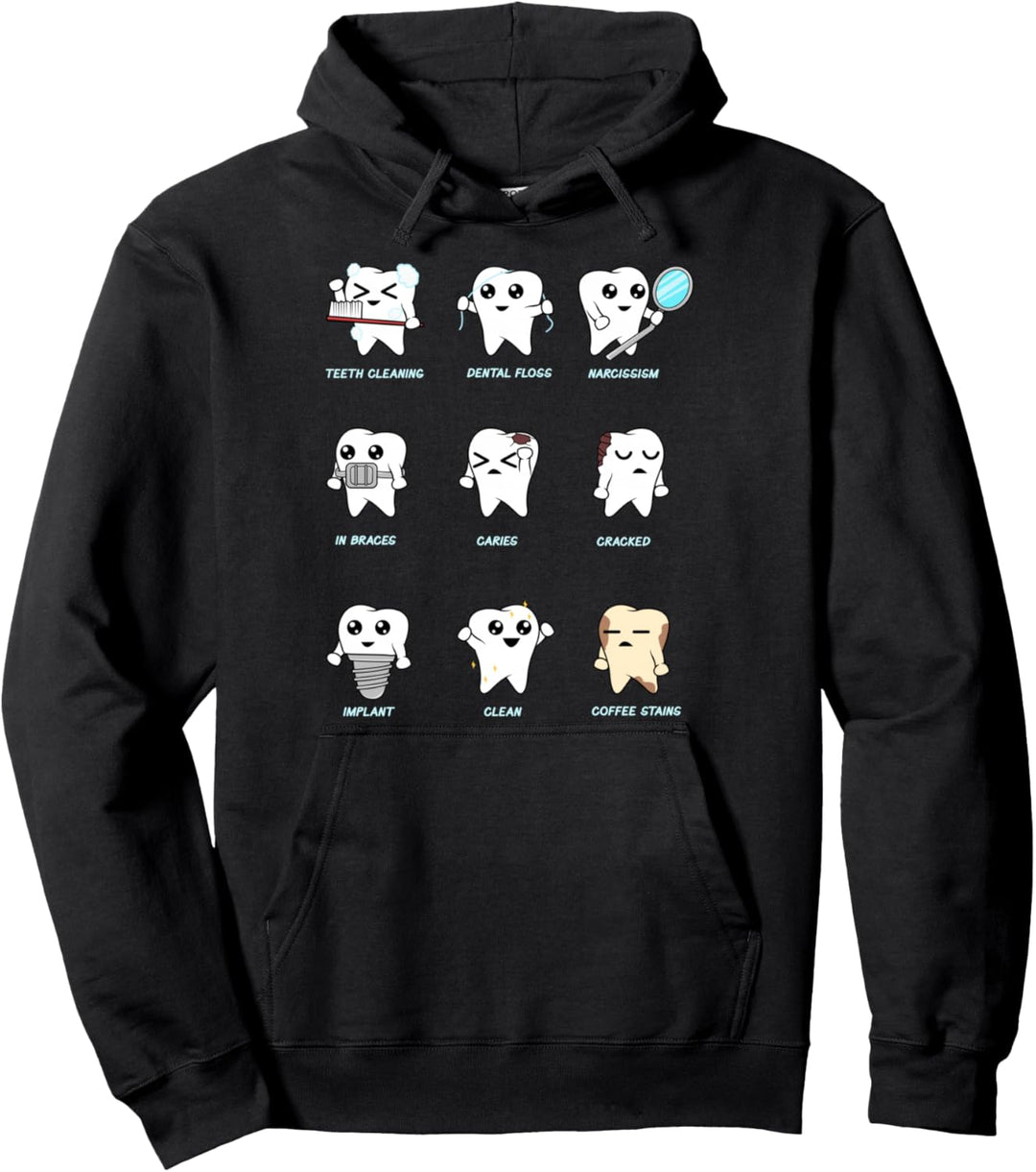 Zähne in Aktion - Zahnarzt Zahntechniker Zahnarzthelferin Pullover Hoodie