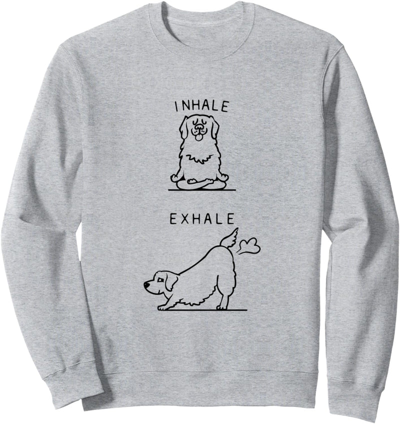 Inhale Exhale Golden Retriever Sweatshirt