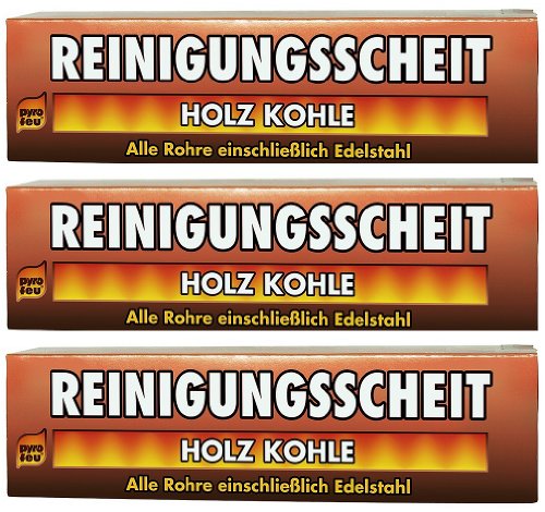pyro feu 3X Reinigungsscheit Entrusser für Holz &
