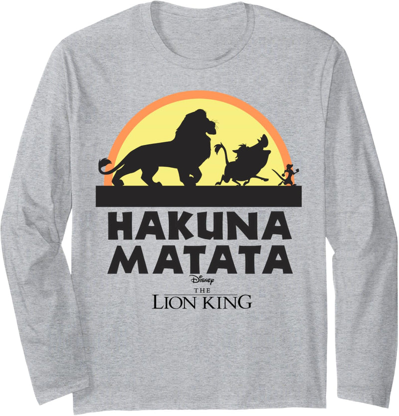 Disney The Lion King Classic Logo Silhouette Langarmshirt