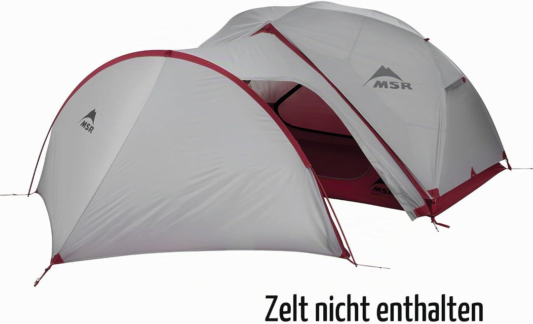 MSR Eilixir Gearshed V2 - Zelterweiterung für Eilixir und Hubba NX Serie Weiss/Rot Einheitsgrösse, W