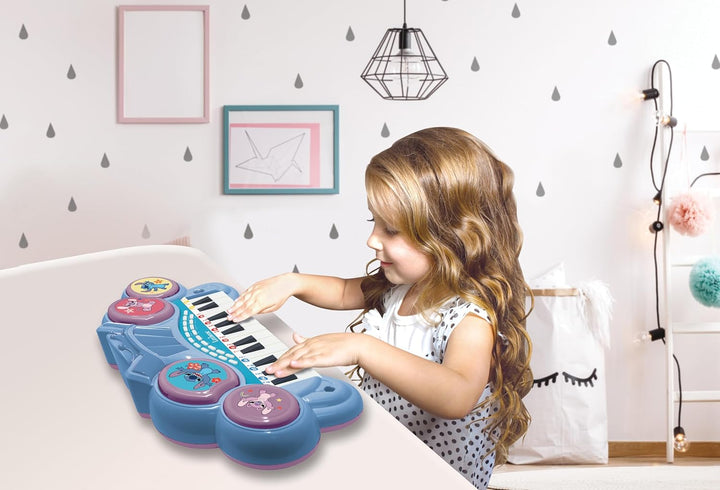 Lexibook, elektronisches Stitch-Keyboard mit Sitz und Mikrofon, 24 beleuchtete Tasten zum Musizieren