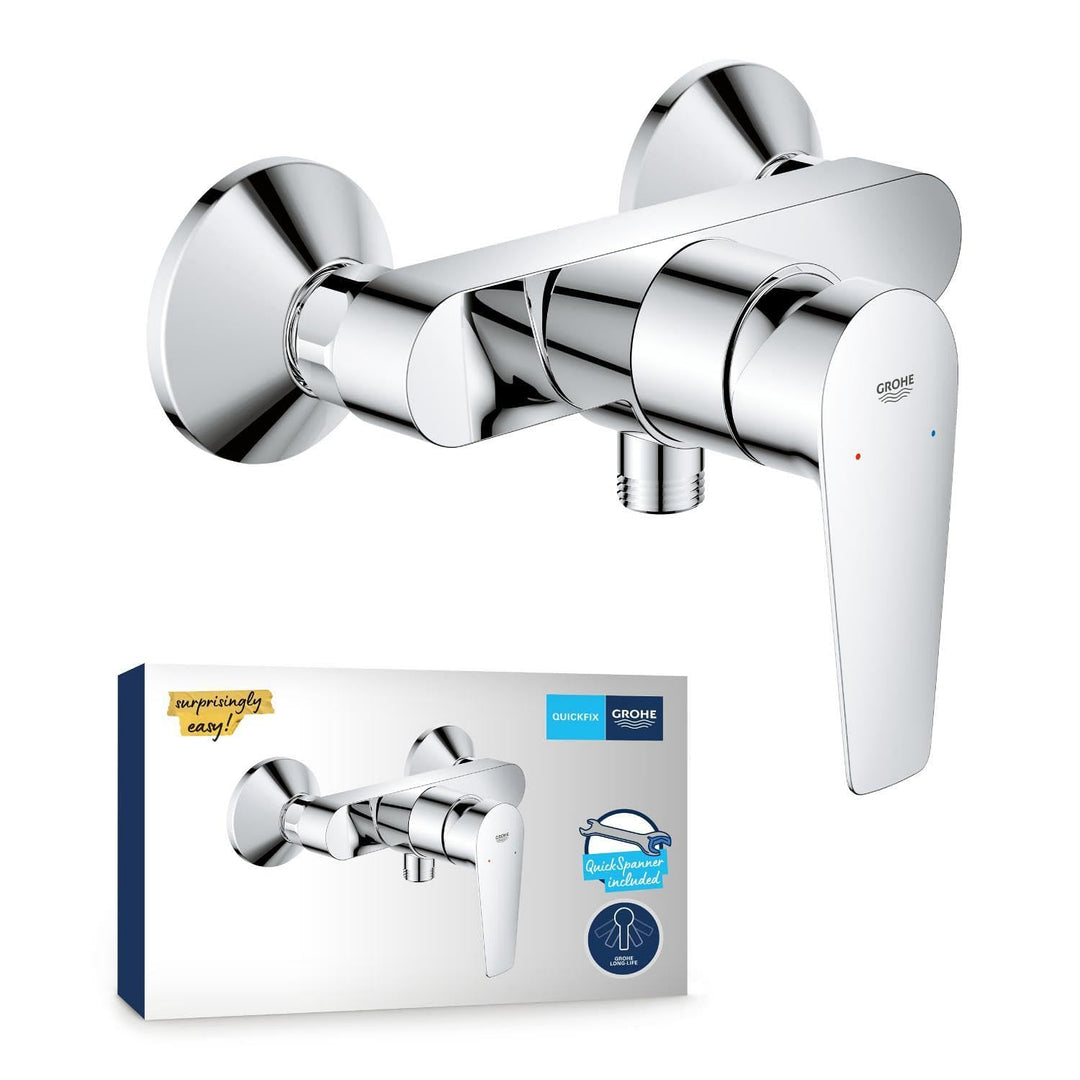 GROHE StartEdge - Einhand- Brausearmatur (mit Temperaturbegrenzer, variable Mengenbegrenzung, eigens