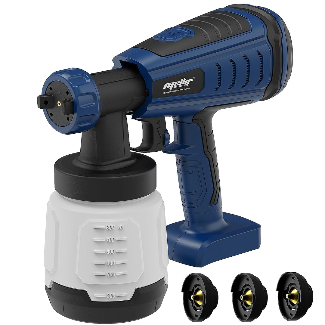 Mellif Akku Farbsprühsystem für Bosch professional 18V Akku, Farbsprühgerät Akku mit 800 ml Behälter