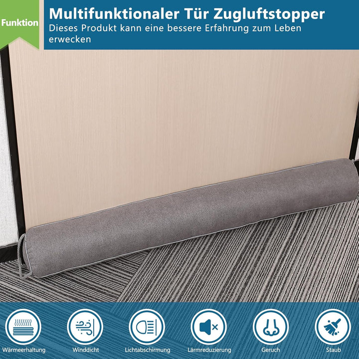 HooTown Zugluftstopper für türen, 102cm Schwerer Zugluftstopper tür Zugluftstopper Windstopper Türlu